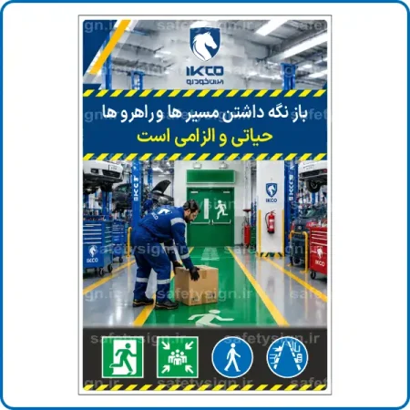 79995 - باز نگه داشتن مسیر ها و راهرو ها حیاتی و الزامی است